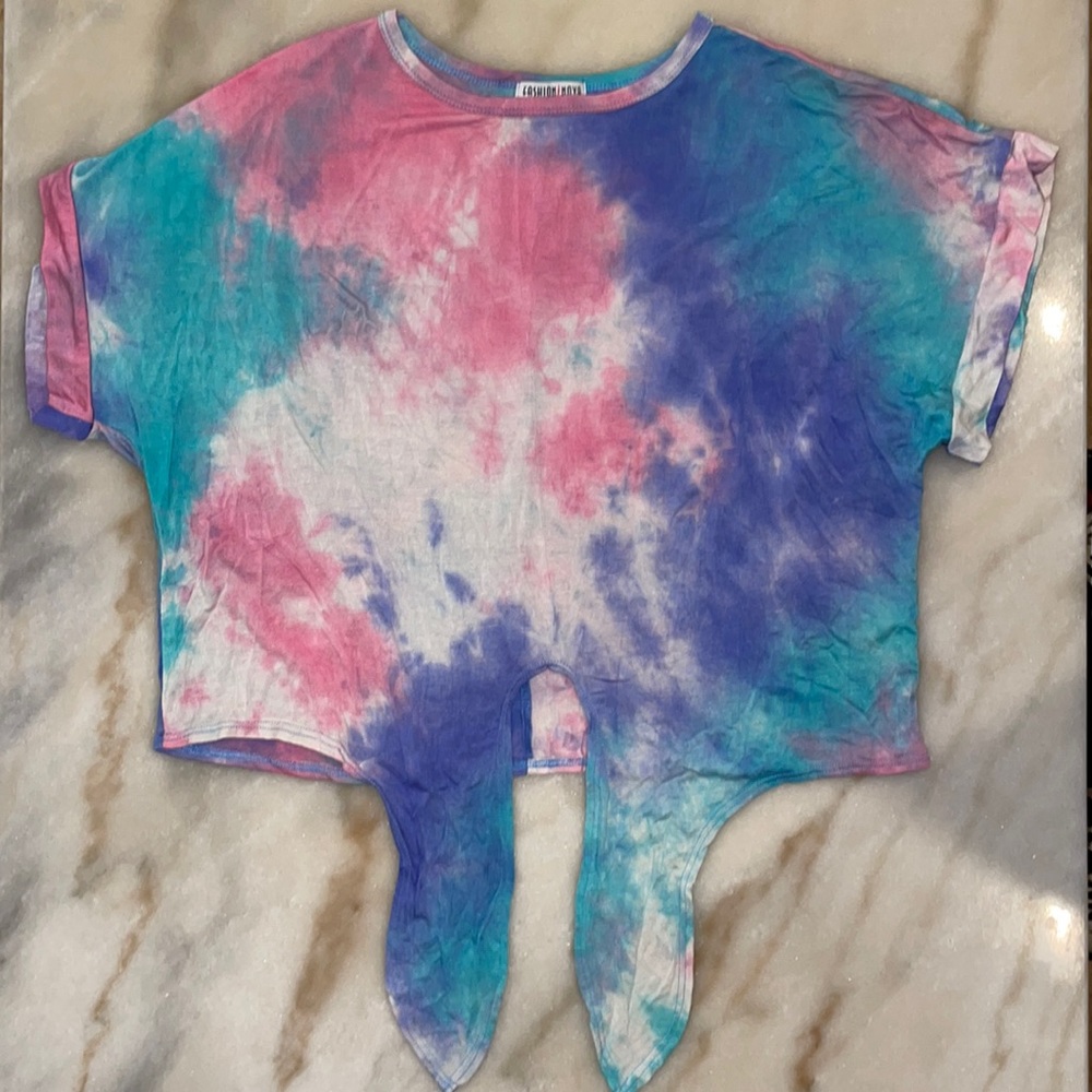 SOLD!! FashionNova Cotton Candy Tie Dye Top